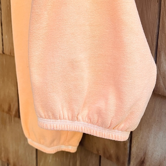 Vintage Y2K M Victoria Secret Pink Sweats Joggers Lowrise Love Pink Light Orange - Picture 9 of 12